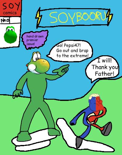 sonichu, yoshi, meximutt, mexiaryan, 1soyjak, black eyes, blonde hair, blue skin, buff, chris chan