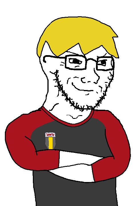 nate higgers, soyak, soyak (smug), natejak, arm, bald, blonde hair, closed mouth, clothes, crossed arms