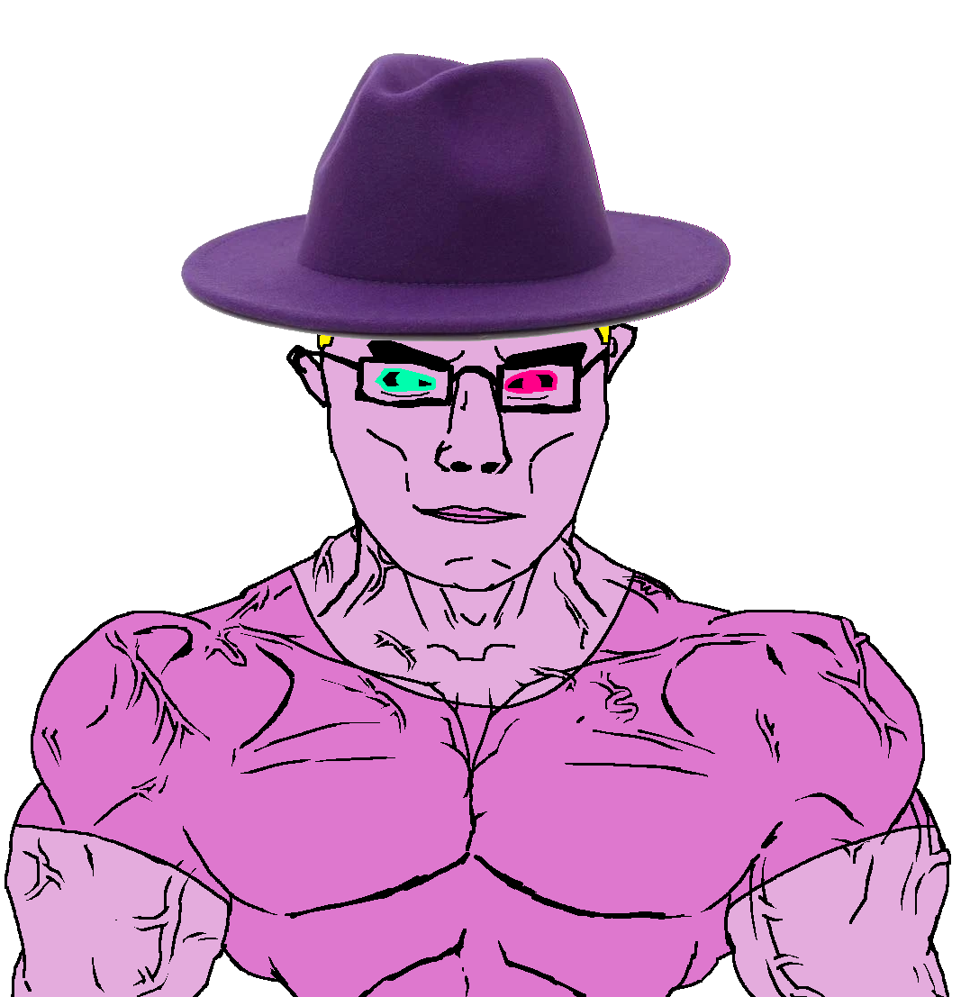 chudjak, chudjak front, muscular chud, 1soyjak, blonde hair, blue eyes, buff, closed mouth, clothes, front view