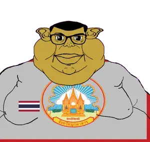 brandon, branigger, 1soyjak, be 2525, brown skin, buddhism, buddhist era, closed mouth, ear, fat