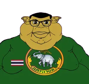 brandon, branigger, 1soyjak, animal, brown skin, closed mouth, ear, elephant, fat, flag
