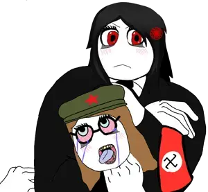 Nazitan chokeholding commietan.png