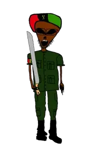 280162 - soybooru.com - 1soyjak 333 alien armband beard big_eyes boot boots campaign_hat drill_sergeant_soy drill_sgt_grey front_view full_body glasses holding_object i_was_told_this_should_be_allowed_now looking_a.png