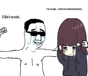 boymoder, chudjak, arm, boymoder, crying, glasses, hair, hands, menhera chan, punch