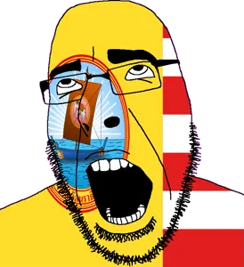 cobson, 1soyjak, ahegao, angry, animal, bald, boat, bushy eyebrows, elephant, flag