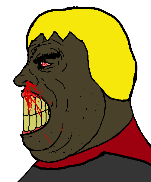 alicia, alicia side, hunky twink sex machine, hunky twink sex machine, sidejaks, 1soyjak, angry, blonde hair, blood, blood from nose