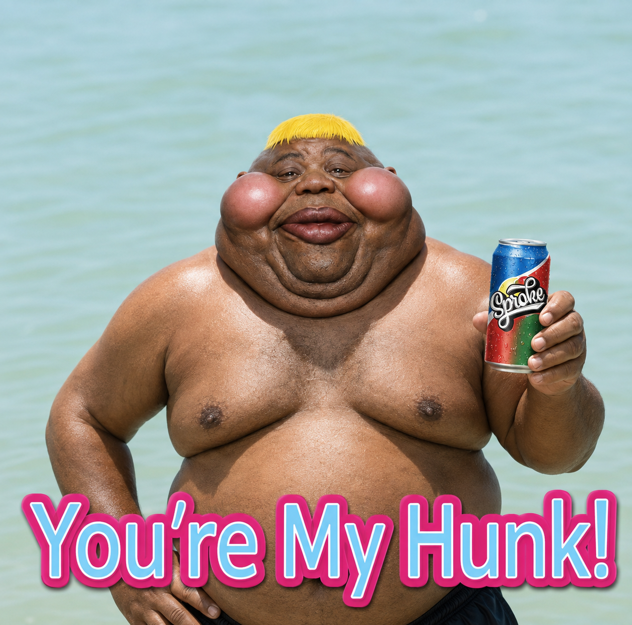 "You are my hunk. You're my hunk! Jerdee jerdee jerdee!"