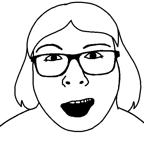 chai breakfast, foid breakfast, foidjaks, black eyes, female, foid, girl, glasses, hair, happy