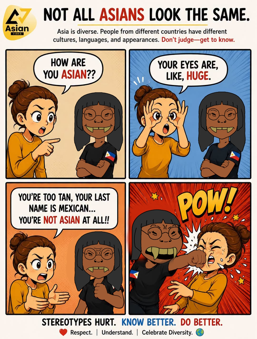 Manila kid says no to racism !