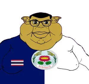 brandon, branigger, 1soyjak, brown skin, closed mouth, ear, fat, flag, flower, glasses