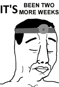 chudjak, its over, closed eyes, closed mouth, coronavirus pandemic, doctor, frown, hair, head mirror, sad