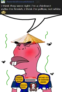276661 - soybooru.com - 2soyjaks angry animal award awardedaccountaward bald big_lips bloodshot_eyes blush brazilmutt buck_teeth bug bugs chink chinkmutt clitty clitty_leakage clittycel closed_mouth clothes crying e.png