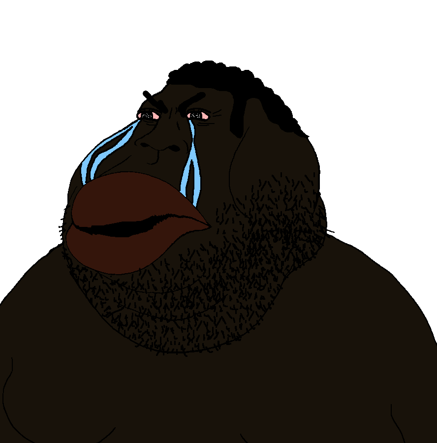 cryboy soyjak, meximutt, bantujeet, bantumutt, bantunigger, 1soyjak, african, angry, beard, big lips