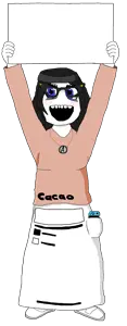 280056 - soybooru.com - avengers black_hair blue_eyes female full_body glasses hair holding_object holding_sign long_hair nintendo nintendo_switch open_mouth pink_shirt sign skirt smile soylent_(ca.png