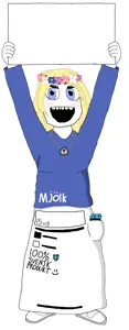 2800556 - soybooru.com - avengers black_hair blue_eyes female full_body glasses hair holding_object holding_sign long_hair nintendo nintendo_switch open_mouth pink_shirt sign skirt smile soylent_(ca.png