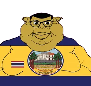 brandon, branigger, 1soyjak, brown skin, closed mouth, coconut, ear, fat, flag, glasses