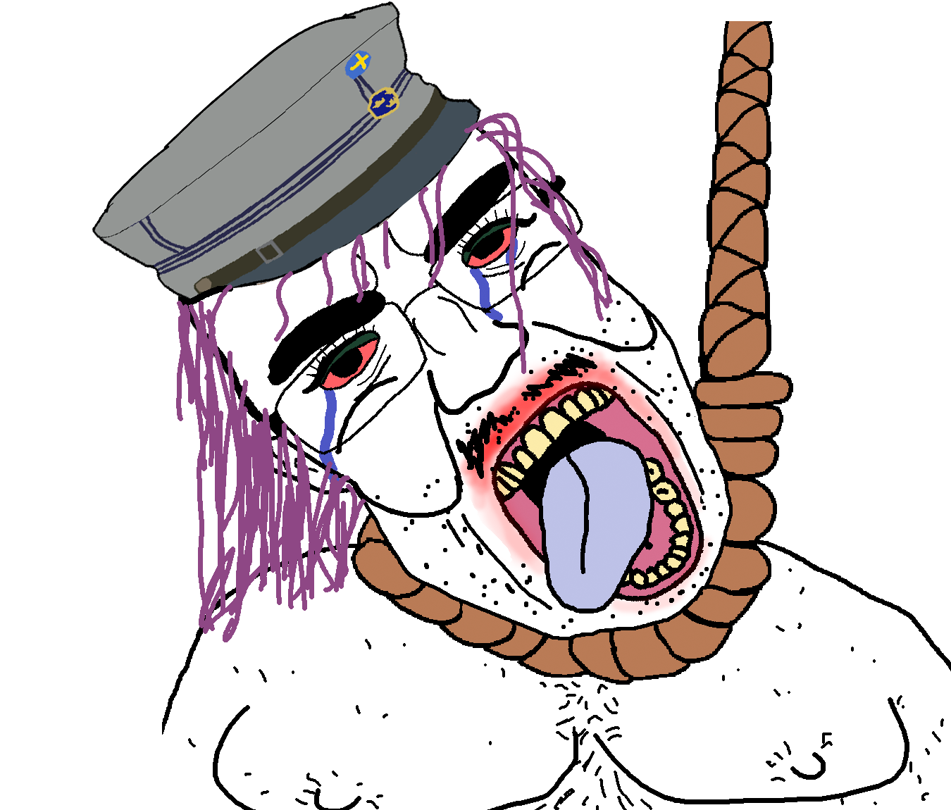 bernd, chudjak, patrick, troonjak, ack, annoying ass nigger, bloodshot eyes, blue tongue, clothes, facial hair