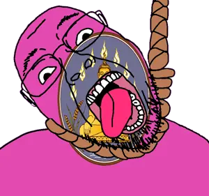 bernd, 1soyjak, ack, arm, bald, buddha, closed eyes, closed mouth, ear, fire