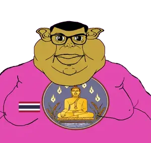 brandon, branigger, 1soyjak, arm, brown skin, buddha, closed eyes, closed mouth, ear, fat
