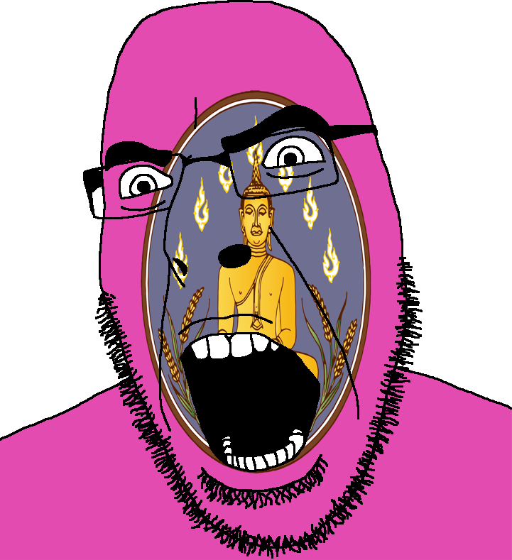cobson, 1soyjak, angry, arm, bald, buddha, bushy eyebrows, closed eyes, closed mouth, ear