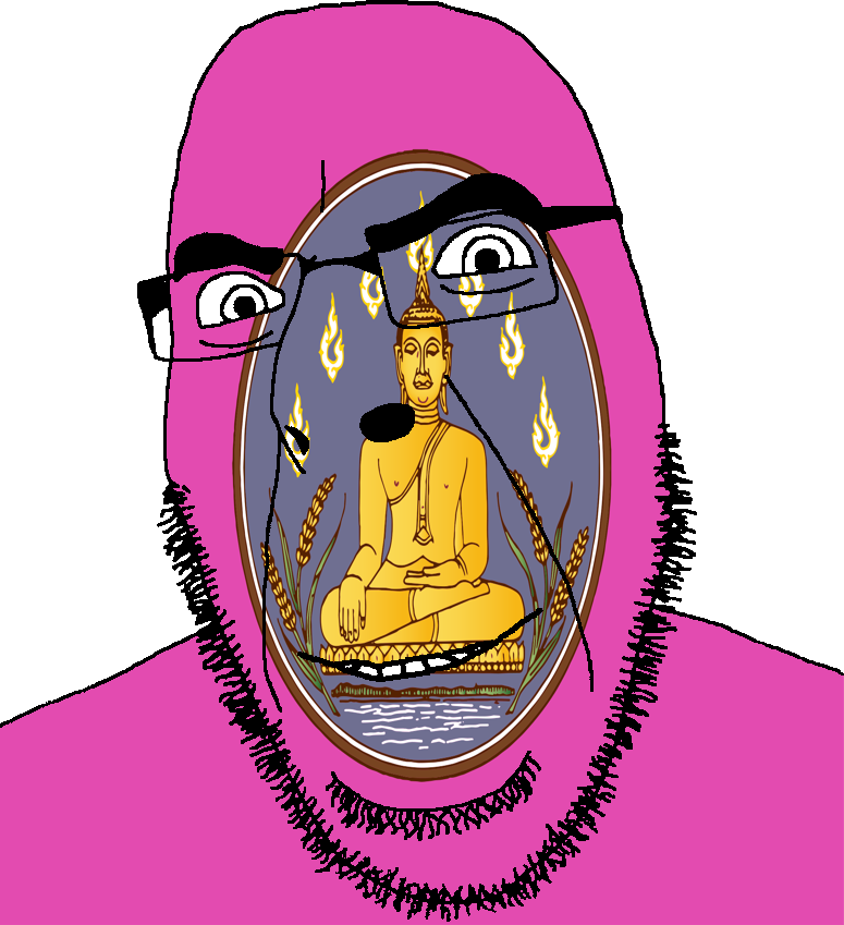 cobson, 1soyjak, arm, bald, buddha, bushy eyebrows, closed eyes, closed mouth, ear, fire