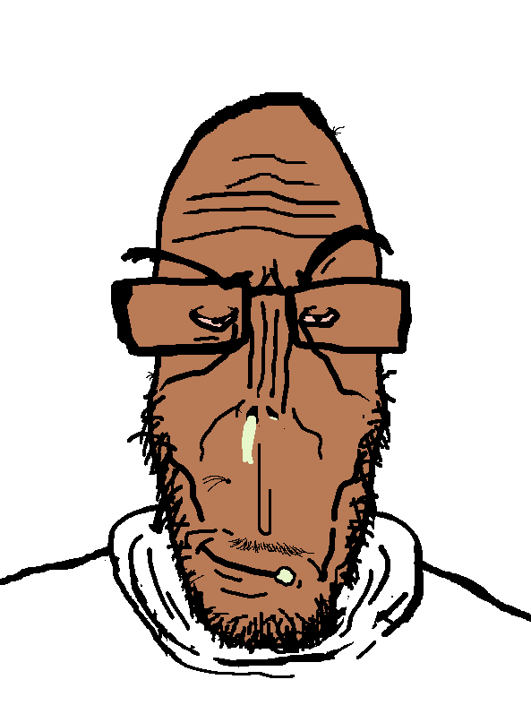 markiplier soyjak, euromutt, eurosmug, euromutt, 1soyjak, bald, bloodshot eyes, booger, brown skin, closed mouth