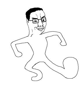 chudjak, animated, clean dance, cleavage, closed mouth, dance, full body, glasses, hair, smile