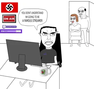 pepe, chudjak, pol face, you don't understand, 3soyjaks, amphibian, angry, animal, balding, brown hair