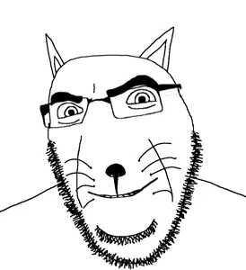cobson, cobcat, 1soyjak, animal, black eyes, cat, cat ears, cute, ear, ears