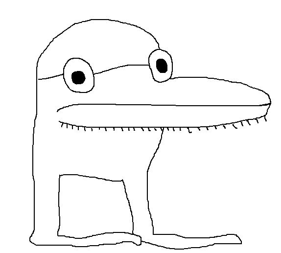 roderjak, useful soys, 1soyjak, bald, black eyes, closed mouth, full body, glasses, monochrome, neutral
