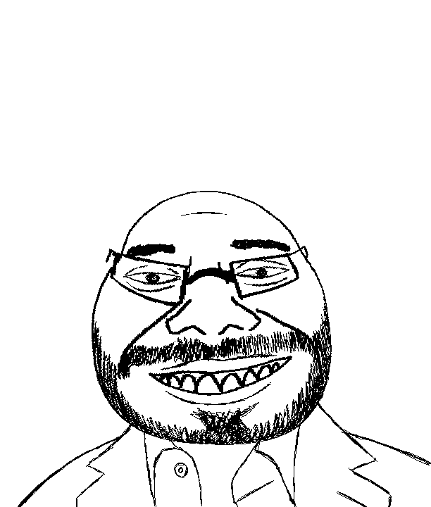 bukelejak, bukelesquash, 1soyjak, bald, beard, black eyes, bukele, closed mouth, eye, eyes
