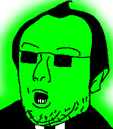 gasjak, glowie, 1soyjak, black eyes, black hair, clothes, ear, eyebrows, eyes, glasses