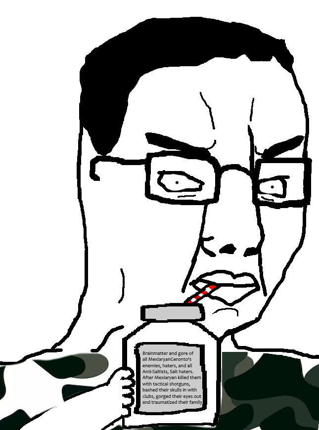 mexiaryan gerontophile, chudjak, 1soyjak, angry, arm, black hair, camo, camo shirt, camouflage, closed mouth