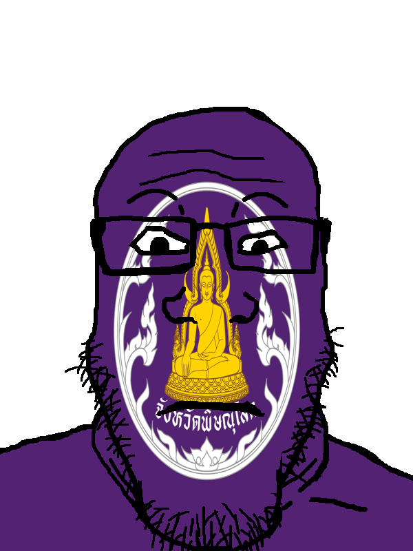 markiplier soyjak, neutralplier, 1soyjak, black eyes, buddha, buddhism, closed mouth, flag, front view, full body
