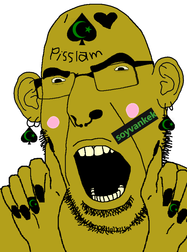 cobson, spadeson, spadeson, asian, dark yellow skin, glasses, islam, kazakh, pisslam, queen of spades