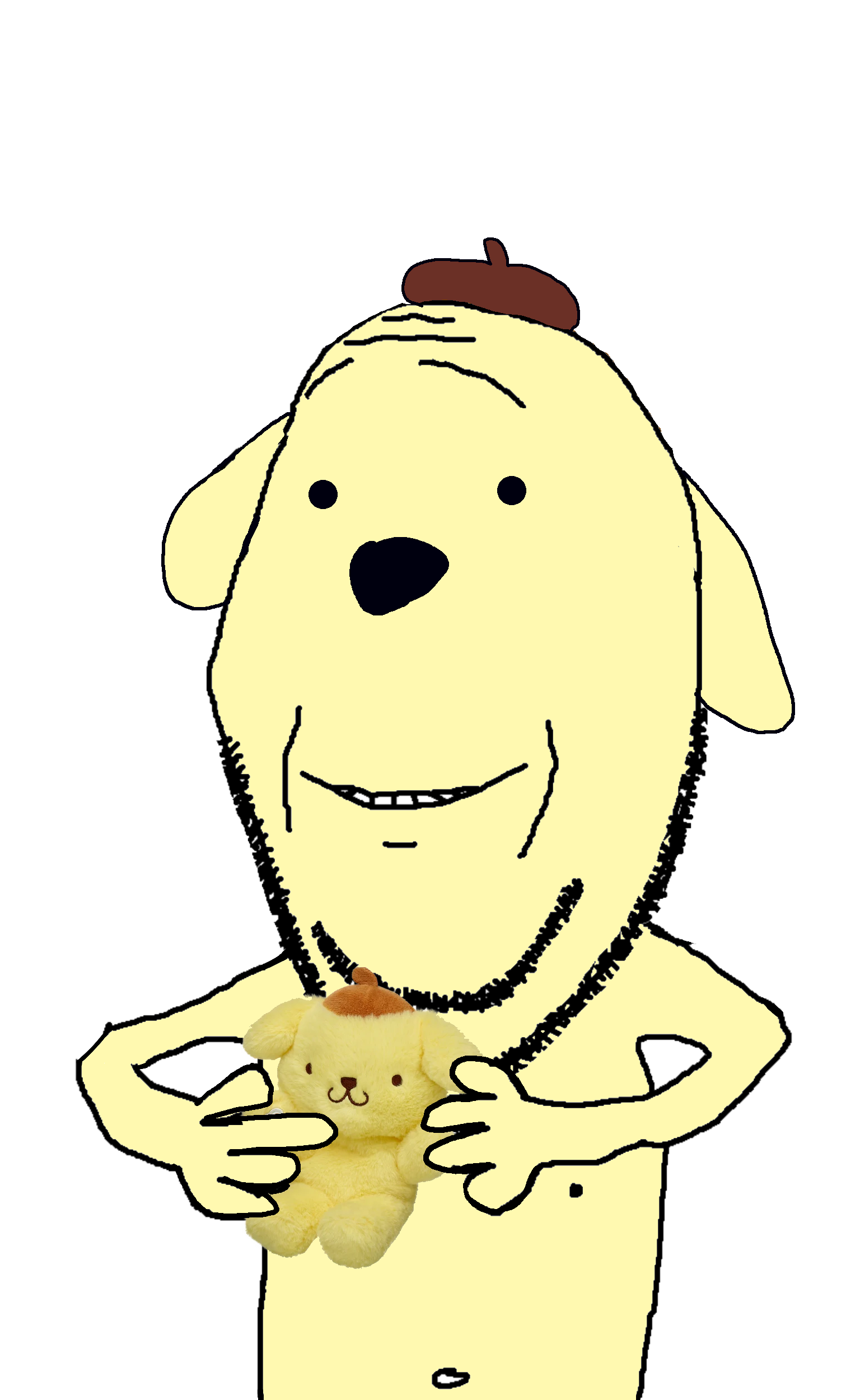 adolf hitler, pompompurin, gapejak, wholesome soyjak, 1soyjak, clothes, dog ear, dog ears, ear, ears