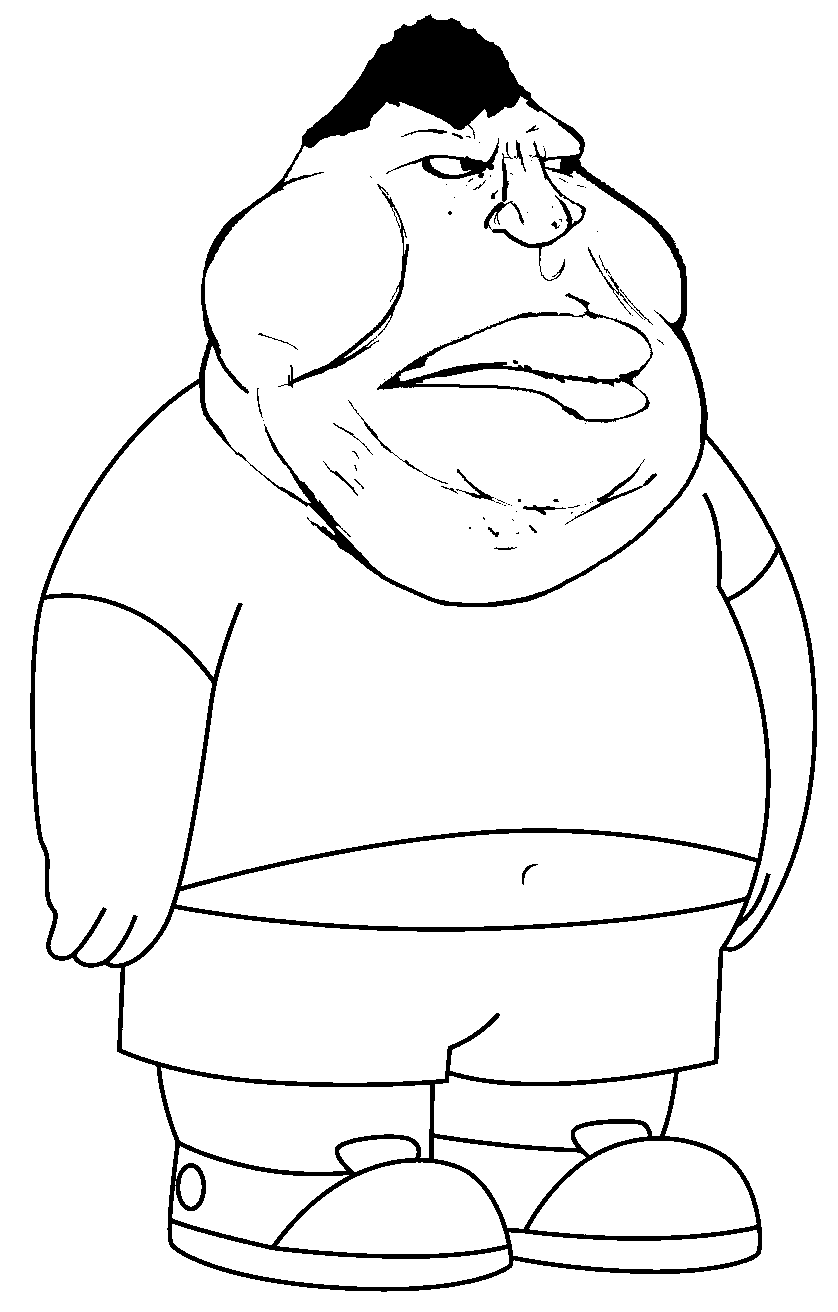 cleveland brown jr, meximutt, muttvariants from meximutt, muttverse, 1soyjak, angry, arm, belly, belly button, black hair