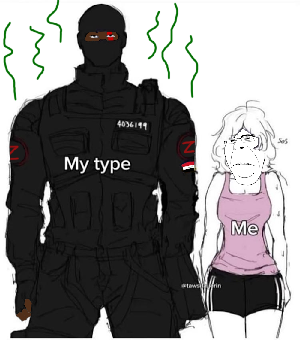 cobson, hornyson, 1soyjak, black eyes, brown skin, buff, closed mouth, front view, glasses, hair