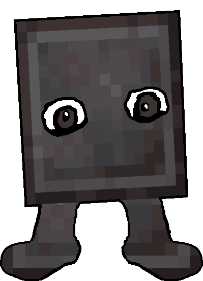 feraljak, cube, 1soyjak, bald, block, brown eyes, crazed, cube, feet, full body
