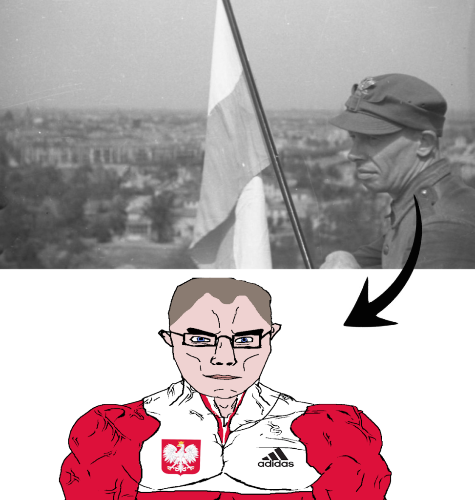chudjak, chudjak front, muscular chud, adidas, berlin, blue eyes, brown hair, buff, coat of arms, hair