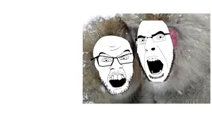 cobson, feraljak, gapejak, 3soyjaks, animal, animated, basement jaxx, byonbyon, closed eyes, closed mouth