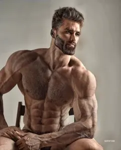 958 - beard chair color colored grey_background hair muscles sitting topless variant_gigachad.jpg