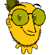 feraljak, weirdpenis, fun sized feraljak, micro penis, 1soyjak, food, front view, fruit, full body, glasses