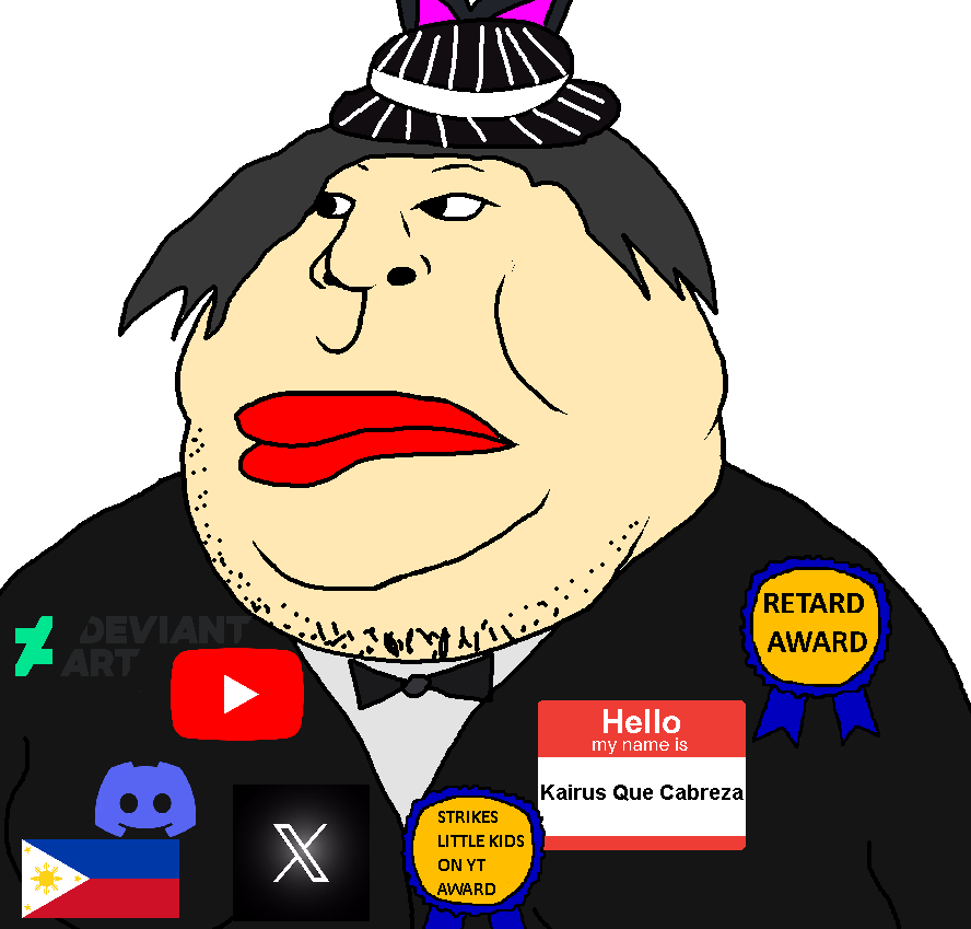 meximutt, accessory, closed mouth, deviantart, discord, fat, filipino, hello my name is sticker, kairuscabreza, lips