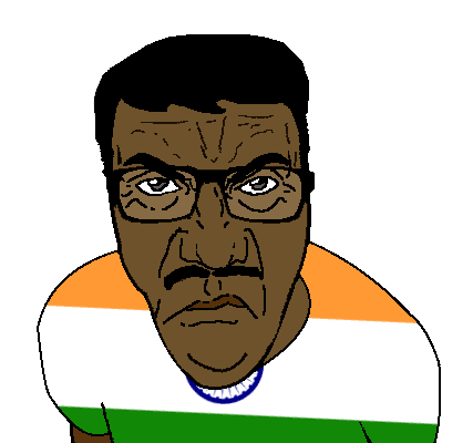 el perro rabioso, el perro chud, punisher face, 1soyjak, angry, black hair, brown skin, closed mouth, clothes, front view