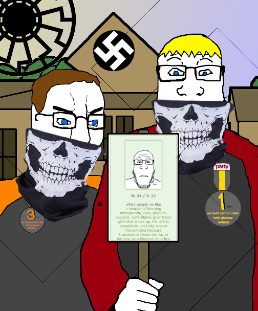 dan, nate higgers, gemmy, natejak, 1 year on bald men with glasses website, 2soyjaks, a10 eyes, award, bait, blonde hair