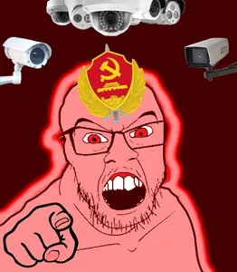 feraljak, glowie, angry, building, camera, china, communism, communist party of china, glasses, glowing