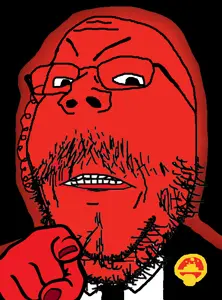 gapejak, mustached gapejak, glowie, angry, china, clenched teeth, closed mouth, clothes, communist party of china, earpiece