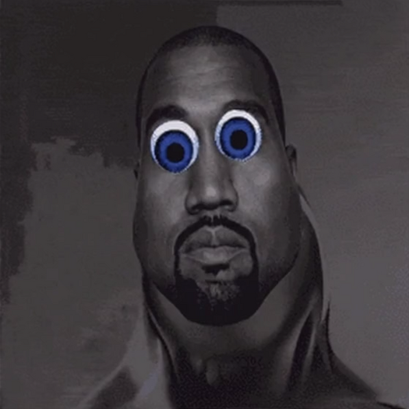 gigaboy, gigachad, kabo kabgab, beard, black hair, blue eyes, closed mouth, front view, goatee, gray background