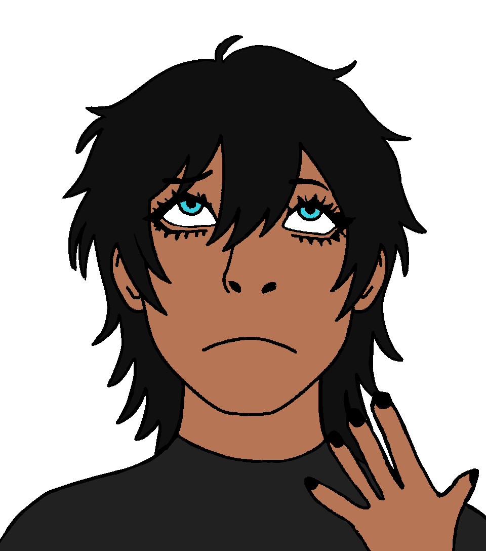 cobson, pawbson, pawbson front, 1soyjak, a10 eyes, black hair, brown skin, closed mouth, female, front view